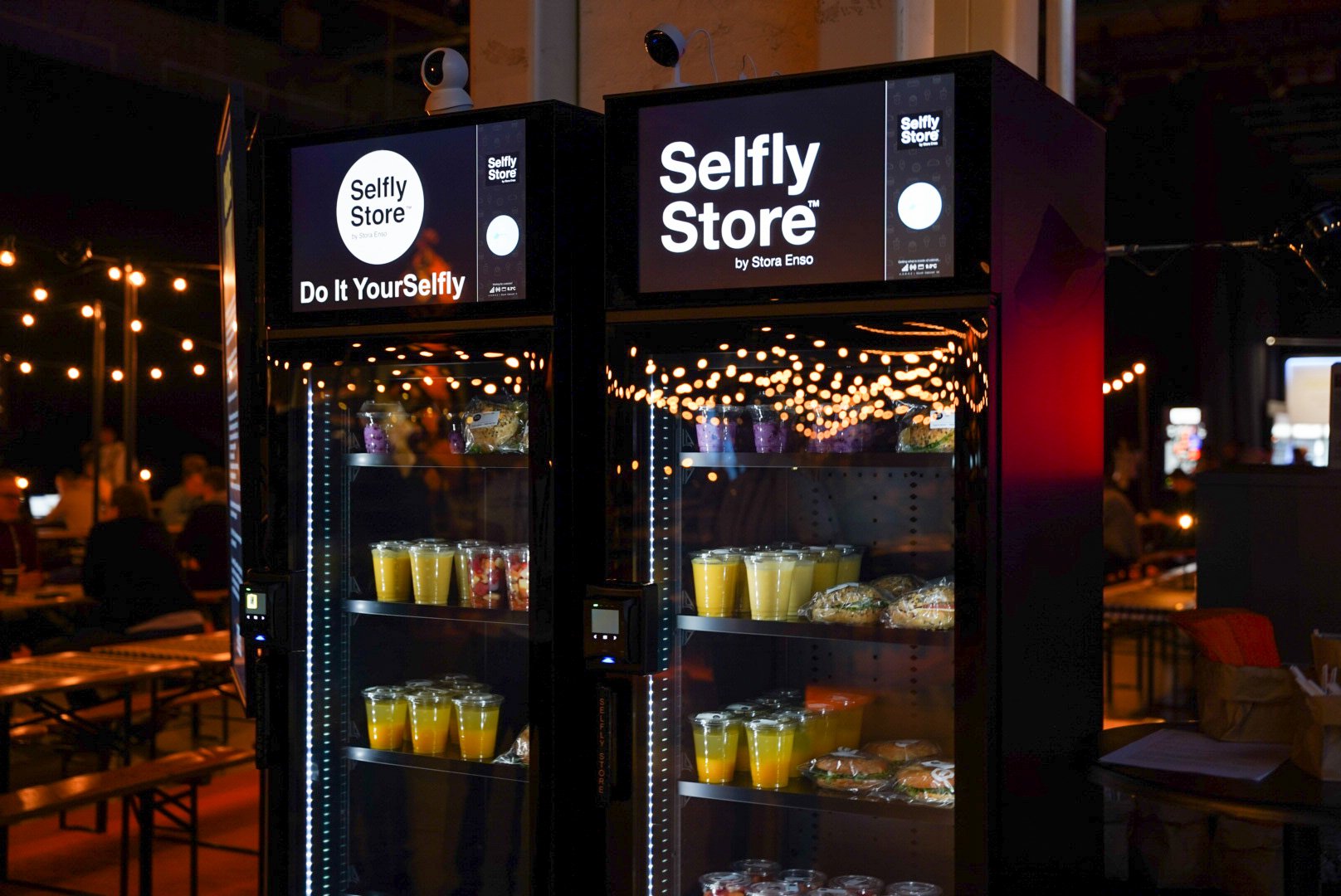 Selfly Store's smart vending machines at Slush