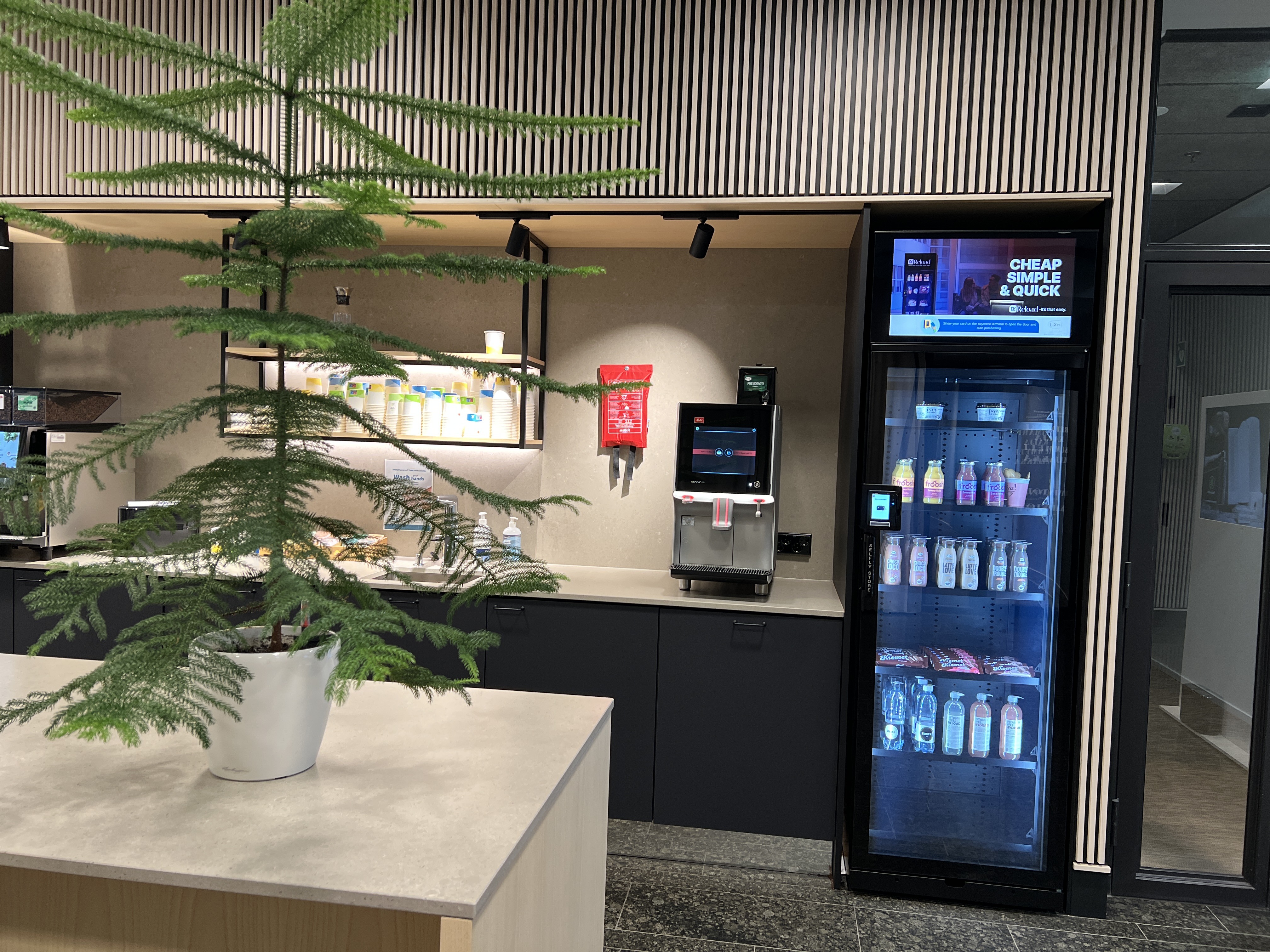 Name Company's smart food vending machine in Stora Enso's headquarters in Helsinki
