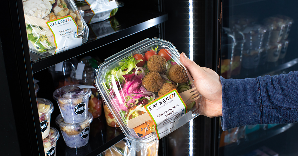 Healthy food in a vending machine