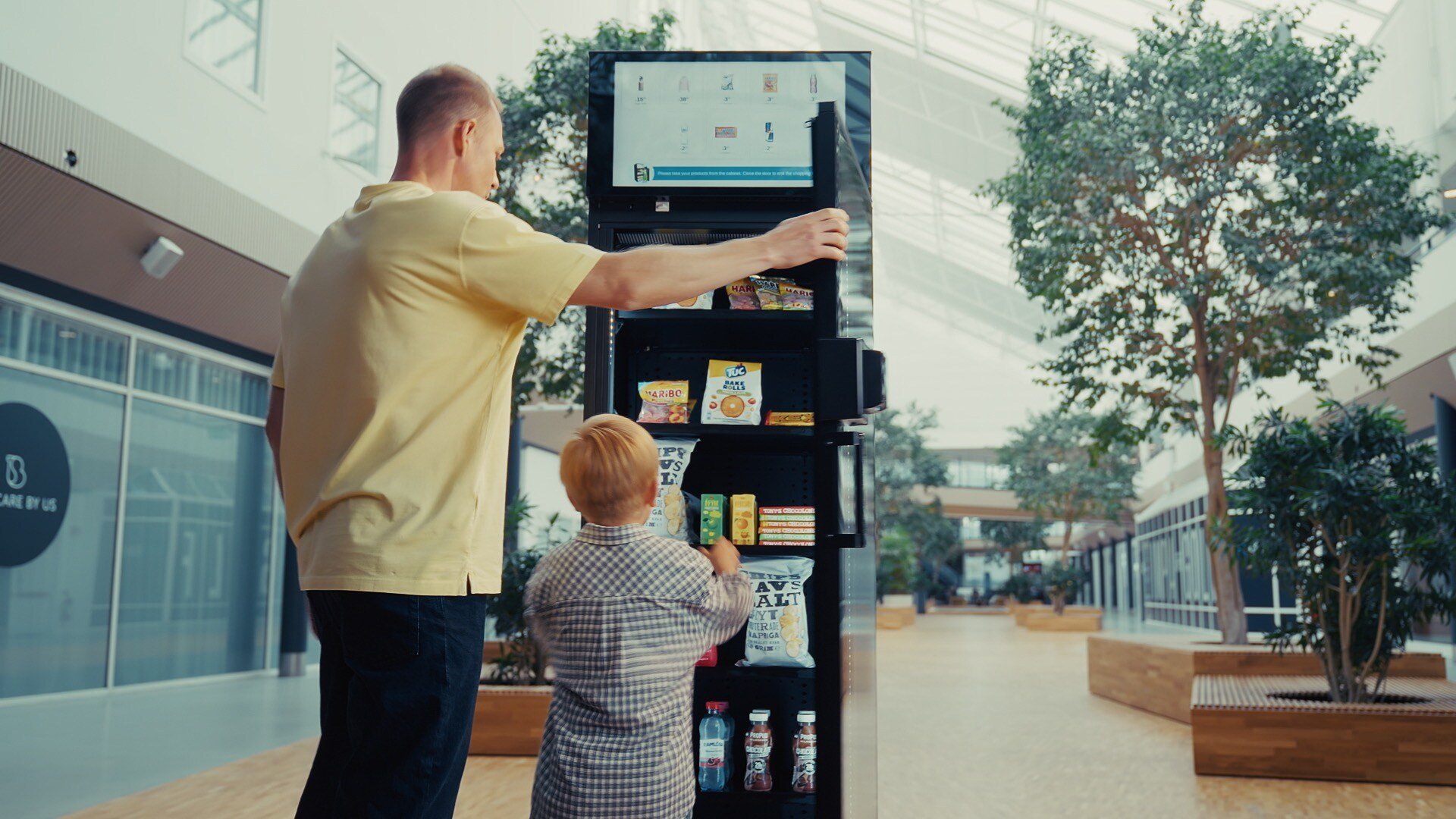 Smart Vending Machine in use